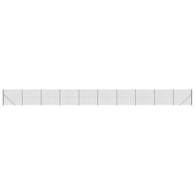 VidaXL Draadgaashek met flens 1,6x25 m antracietkleurig
