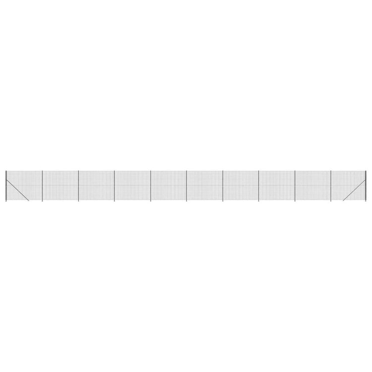 VidaXL Draadgaashek met flens 1,8x25 m antracietkleurig