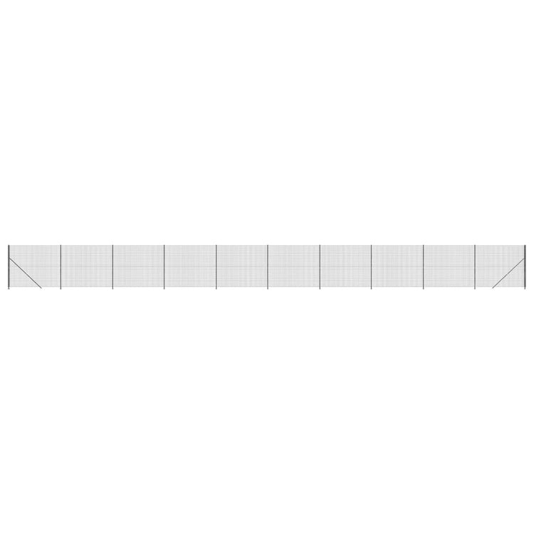 VidaXL Draadgaashek met flens 2,2x25 m antracietkleurig