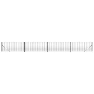 VidaXL Draadgaashek met flens 1,1x10 m antracietkleurig