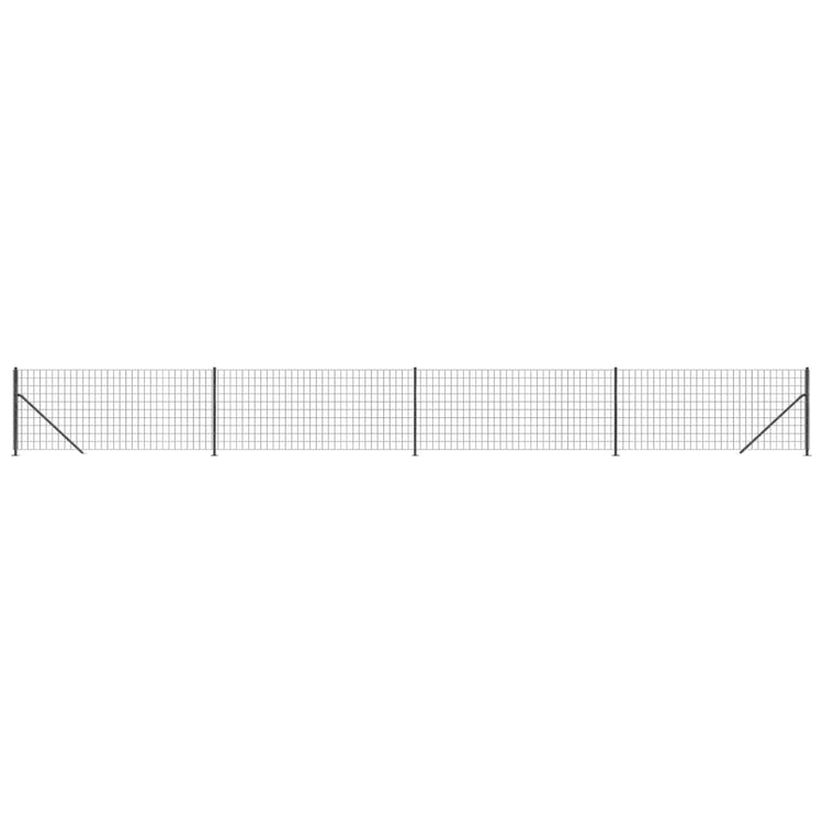 VidaXL Draadgaashek met flens 1,1x10 m antracietkleurig