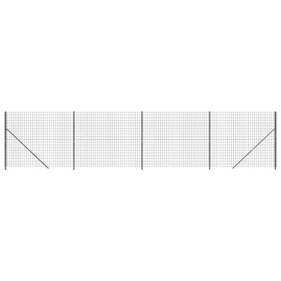 Vidaxl draadgaashek met flens 1,8x10 m antracietkleurig