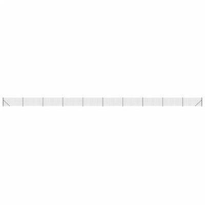 Vidaxl draadgaashek met flens 0,8x25 m antracietkleurig