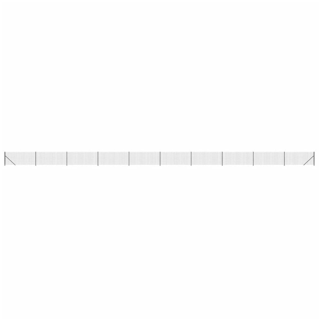 Vidaxl draadgaashek met flens 1x25 m antracietkleurig