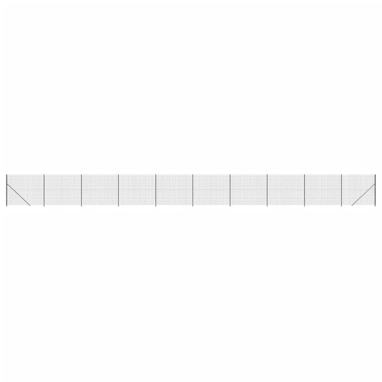 VidaXL Draadgaashek met flens 1,4x25 m antracietkleurig