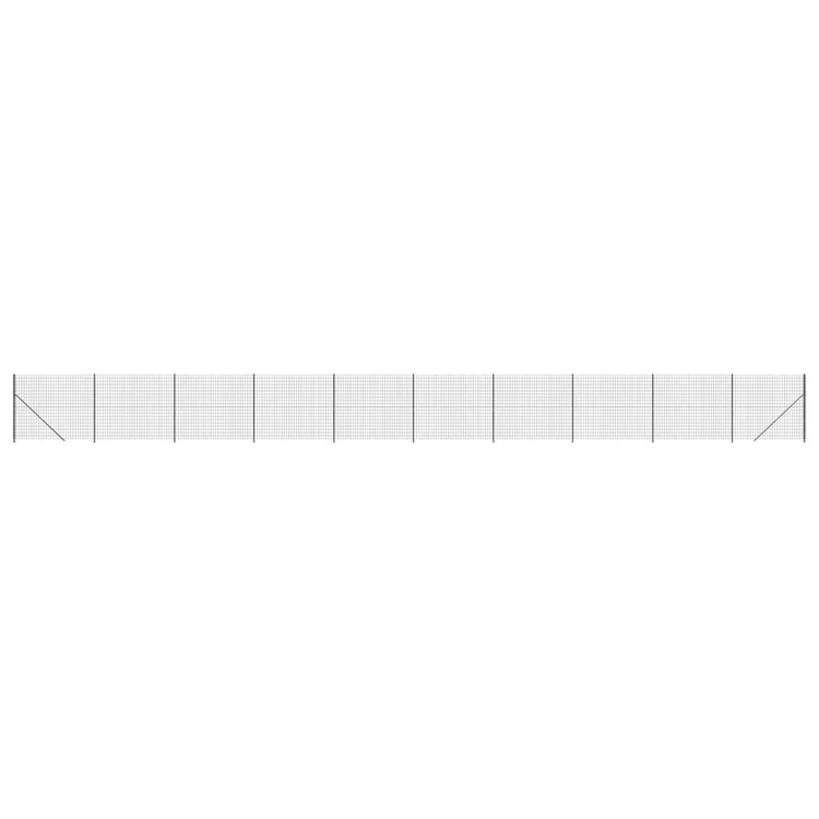 VidaXL Draadgaashek met flens 1,6x25 m antracietkleurig