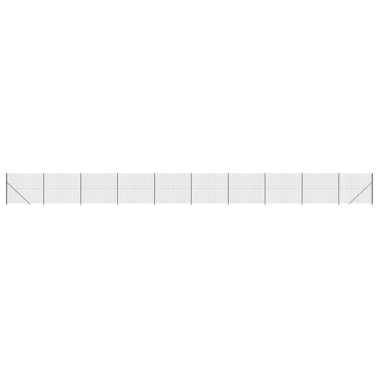 VidaXL Draadgaashek met flens 2x25 m antracietkleurig