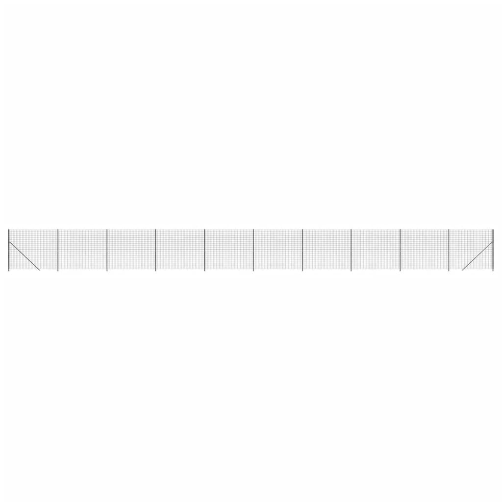VidaXL Draadgaashek met flens 2,2x25 m antracietkleurig
