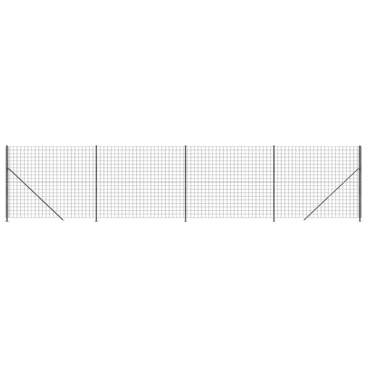 Vidaxl draadgaashek met flens 2,2x10 m antracietkleurig