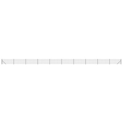 Vidaxl draadgaashek met flens 1x25 m antracietkleurig