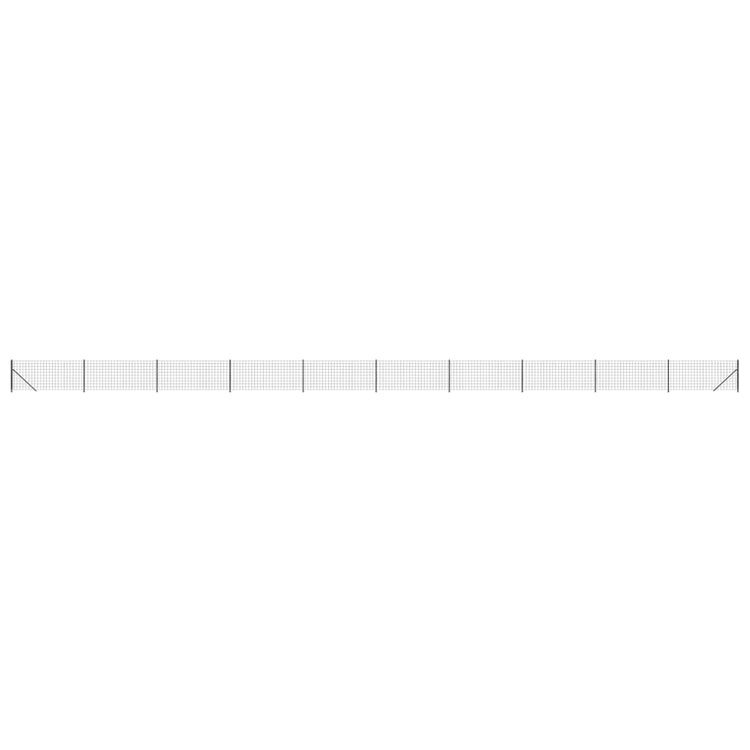 Vidaxl draadgaashek met flens 1x25 m antracietkleurig