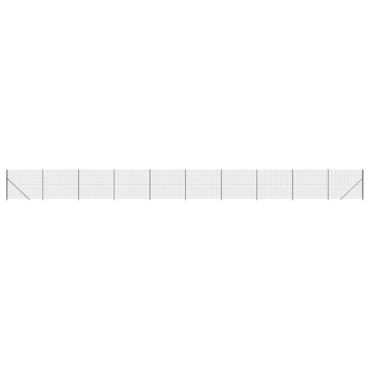 VidaXL Draadgaashek met flens 1,4x25 m antracietkleurig