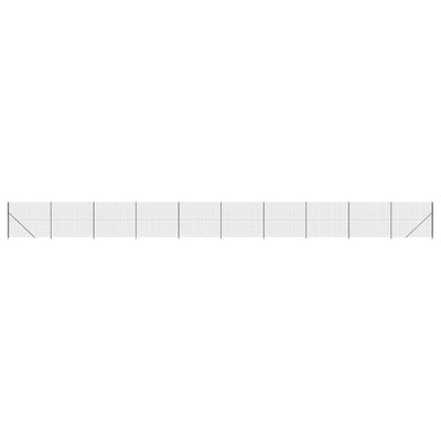 VidaXL Draadgaashek met flens 1,6x25 m antracietkleurig