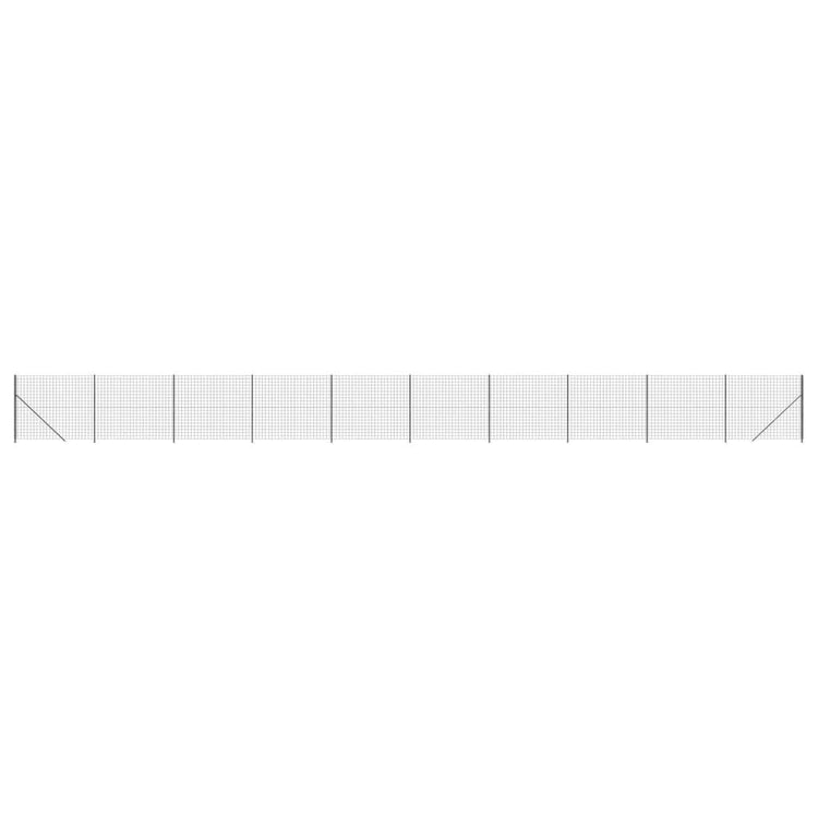 VidaXL Draadgaashek met flens 1,6x25 m antracietkleurig