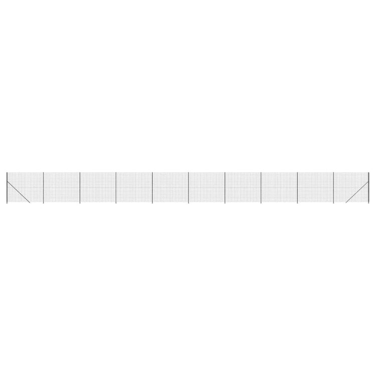VidaXL Draadgaashek met flens 1,8x25 m antracietkleurig
