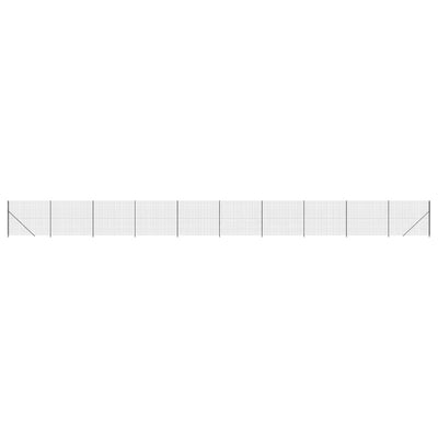 VidaXL Draadgaashek met flens 2,2x25 m antracietkleurig