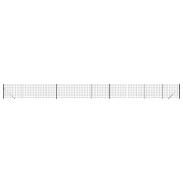 VidaXL Draadgaashek met flens 2,2x25 m antracietkleurig