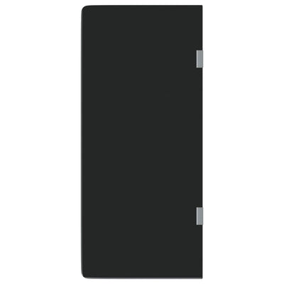 Vidaxl urinoirschot wandgemonteerd 90x40 cm gehard glas zwart