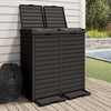 Vidaxl vuilnisbak voor tuin 78x41x86 cm polypropeen zwart