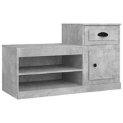 Vidaxl schoenenkast 100x42x60 cm bewerkt hout betongrijs - afbeelding 2