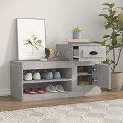 Vidaxl schoenenkast 100x42x60 cm bewerkt hout betongrijs - afbeelding 3