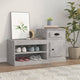 Vidaxl schoenenkast 100x42x60 cm bewerkt hout betongrijs