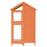 Vidaxl volière 97x81x152 cm massief grenenhout bruin - afbeelding 3