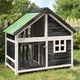 Vidaxl hondenhok 96x60,5x87 cm massief grenenhout grijs
