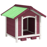 Vidaxl hondenhok 65x65x61,5 cm massief grenenhout mokkakleurig - afbeelding 2