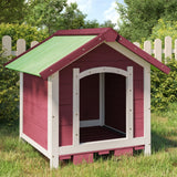 Vidaxl hondenhok 65x65x61,5 cm massief grenenhout mokkakleurig - afbeelding 1