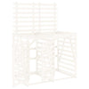 VidaXL Containerberging dubbel massief grenenhout wit