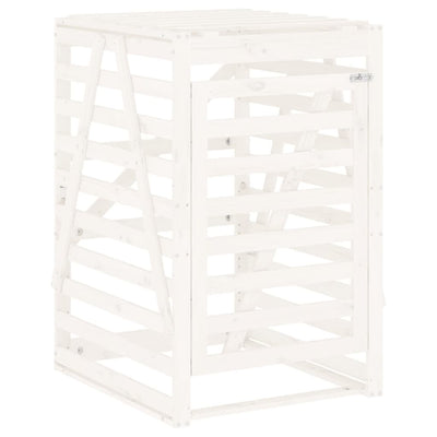 Vidaxl containerberging 84x90x128,5 cm massief grenenhout wit