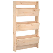 Vidaxl plantenbak wandmontage 3-laags 60x18,5x110 cm grenenhout - afbeelding 2