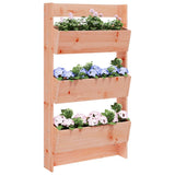 Vidaxl plantenbak wandmontage 3-laags 60x18,5x110 cm douglashout - afbeelding 1