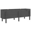 Vidaxl plantenbak verhoogd 160x50x57 cm massief grenenhout grijs