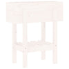 Vidaxl plantenbak 62x30x69 cm massief grenenhout wit