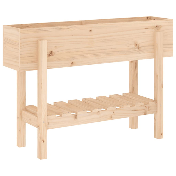 Vidaxl plantenbak verhoogd 101x30x69 cm massief grenenhout