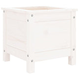 Vidaxl plantenbak 40x40x39 cm massief grenenhout wit - afbeelding 2