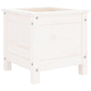 Vidaxl plantenbak 40x40x39 cm massief grenenhout wit
