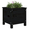 Vidaxl plantenbak 40x40x39 cm massief grenenhout zwart