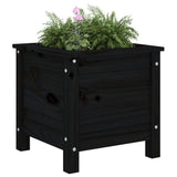 Vidaxl plantenbak 40x40x39 cm massief grenenhout zwart - afbeelding 3