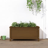 Vidaxl plantenbak 82,5x40x39 cm massief grenenhout honingbruin - afbeelding 1