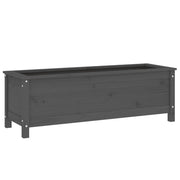 Vidaxl plantenbak verhoogd 119,5x40x39 cm massief grenenhout grijs - afbeelding 2