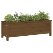 Vidaxl plantenbak verhoogd 119,5x40x39 cm massief grenen honingbruin - afbeelding 3