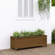 Vidaxl plantenbak verhoogd 119,5x40x39 cm massief grenen honingbruin - afbeelding 1