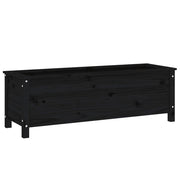 Vidaxl plantenbak verhoogd 119,5x40x39 cm massief grenenhout zwart - afbeelding 2