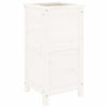 Vidaxl plantenbak 40x40x78 cm massief grenenhout wit