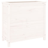 Vidaxl plantenbak 82,5x40x78 cm massief grenenhout wit - afbeelding 2
