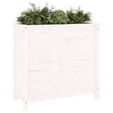 Vidaxl plantenbak 82,5x40x78 cm massief grenenhout wit - afbeelding 3