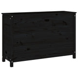 Vidaxl plantenbak verhoogd 119,5x40x78 cm massief grenenhout zwart - afbeelding 2